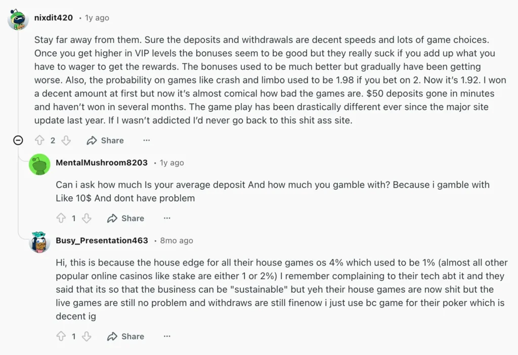 BC.game review 7 BC.game comments on Reddit.