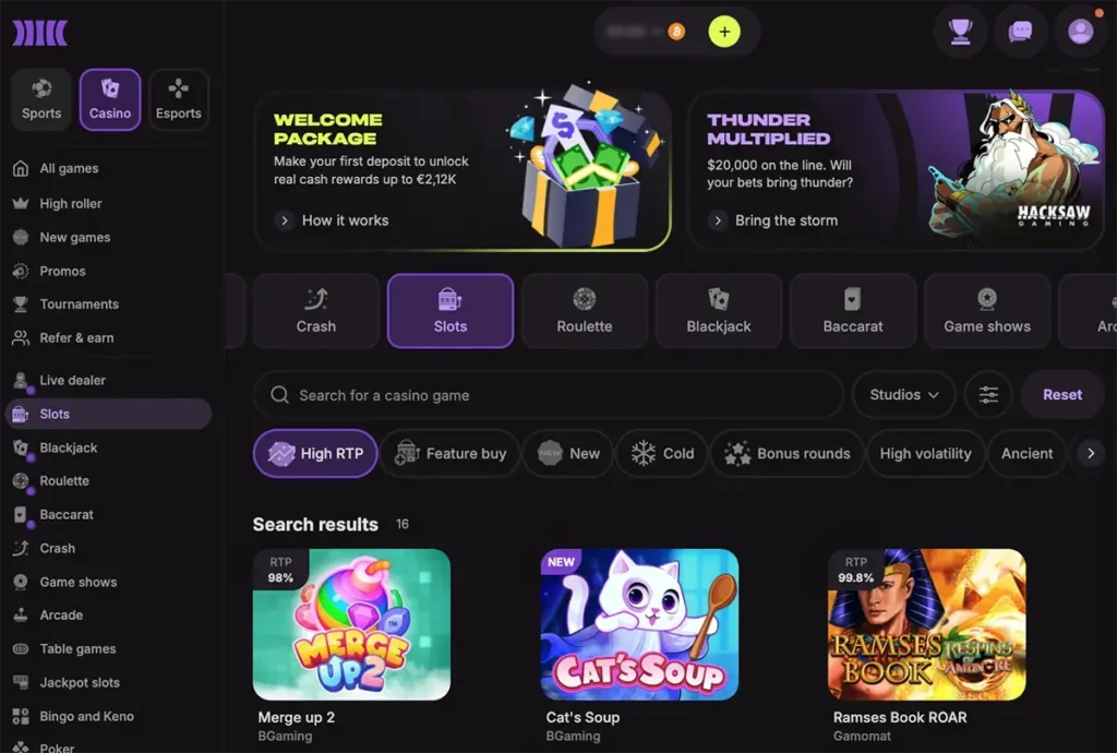 Cloudbet review 16 Cloudbet slots screen here.