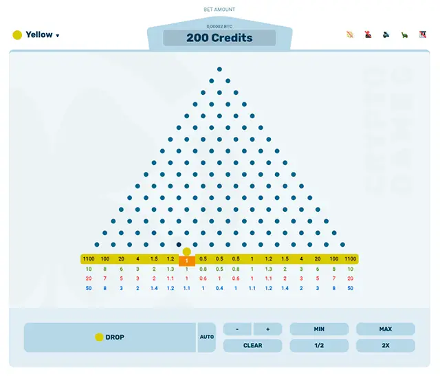 Crypto.games plinko.