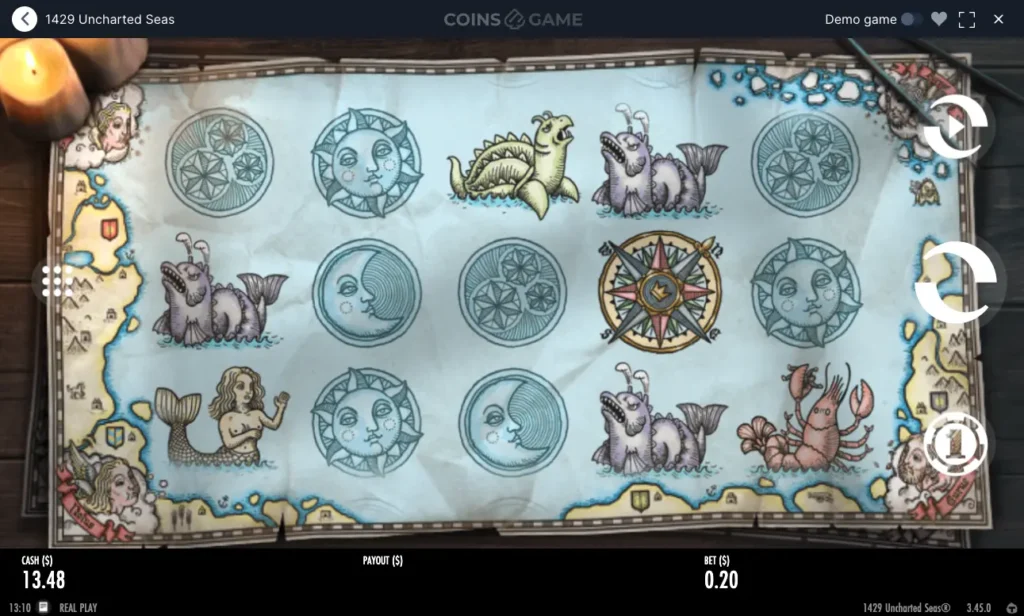 Coins.game review 10 Coins.game slot testing with 1429 Uncharted Seas.