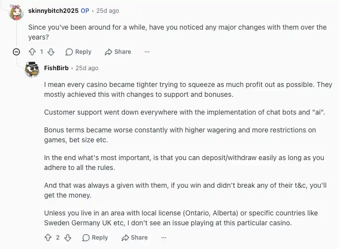 7Bit Casino review 7 7Bit Casino experiences on Reddit.