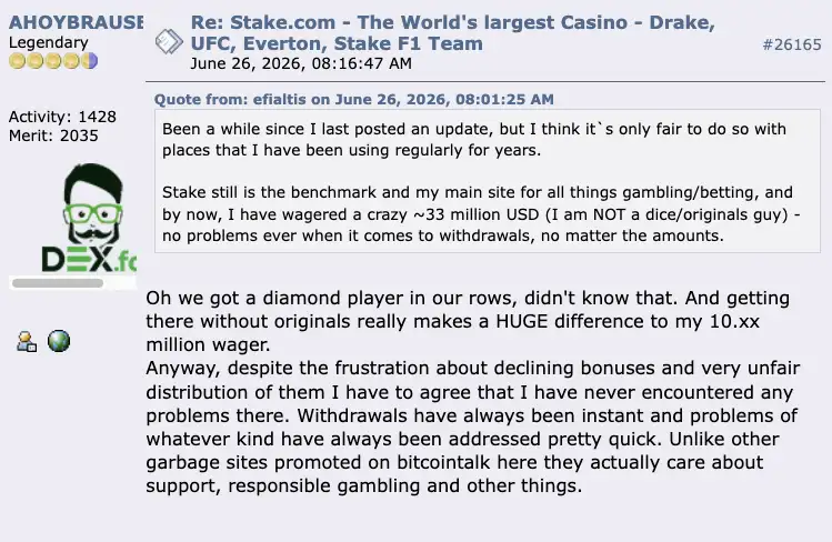 Stake review 9 stake casino bitcointalk experiences 5