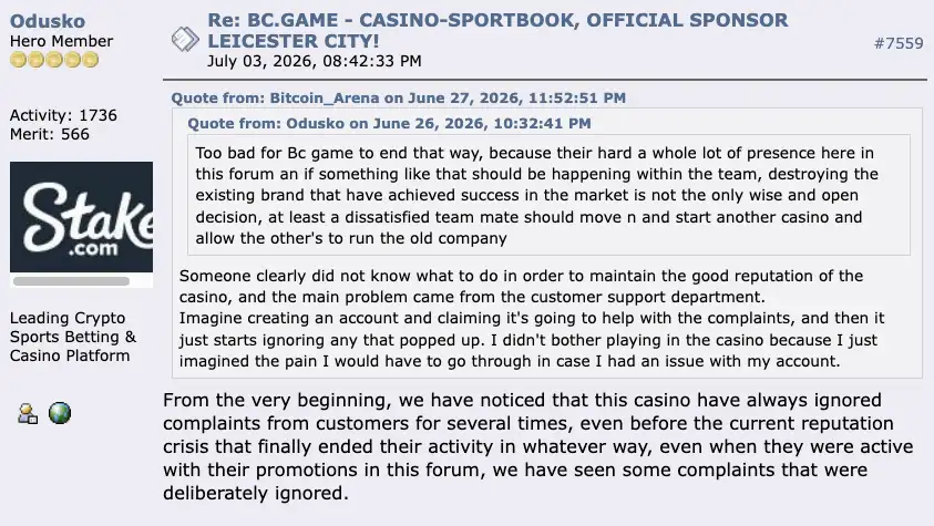 BC.game review 12 BC.game casino player experiences on BitcoinTalk.org.